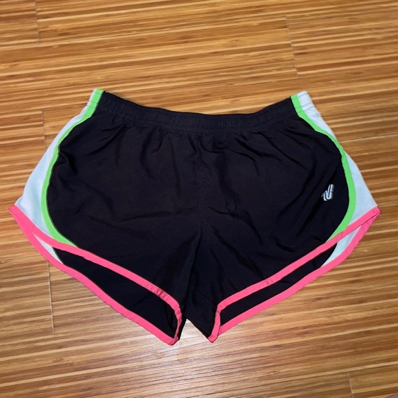 Black w/ Pink & Green lining Varsity Cheer Short - Picture 1 of 3